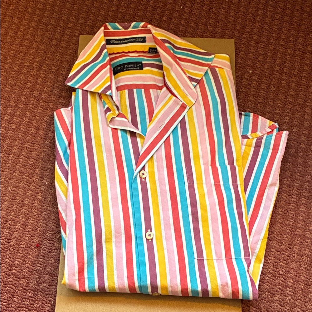 Colorful Striped women’s Shirt by Edo Popken